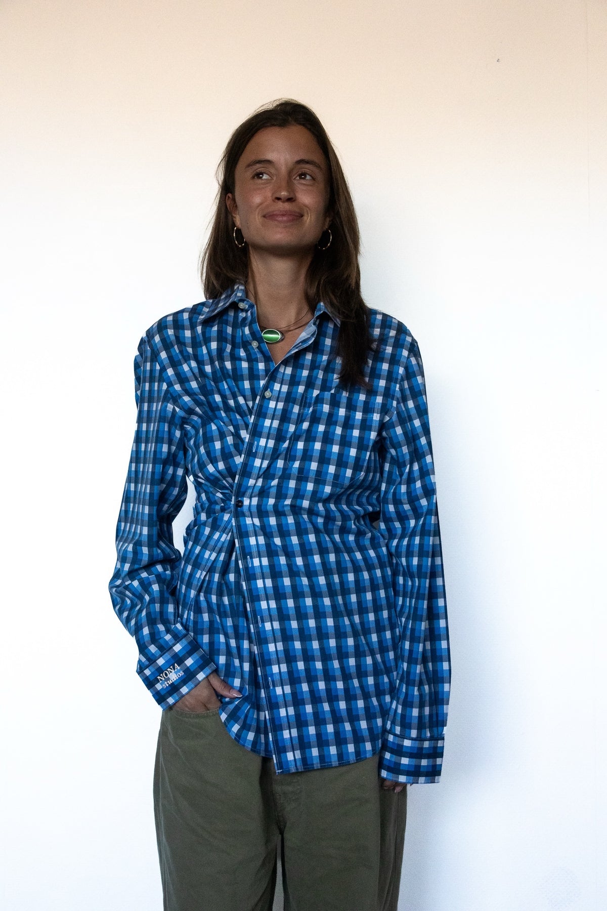 SHIRT - blue block