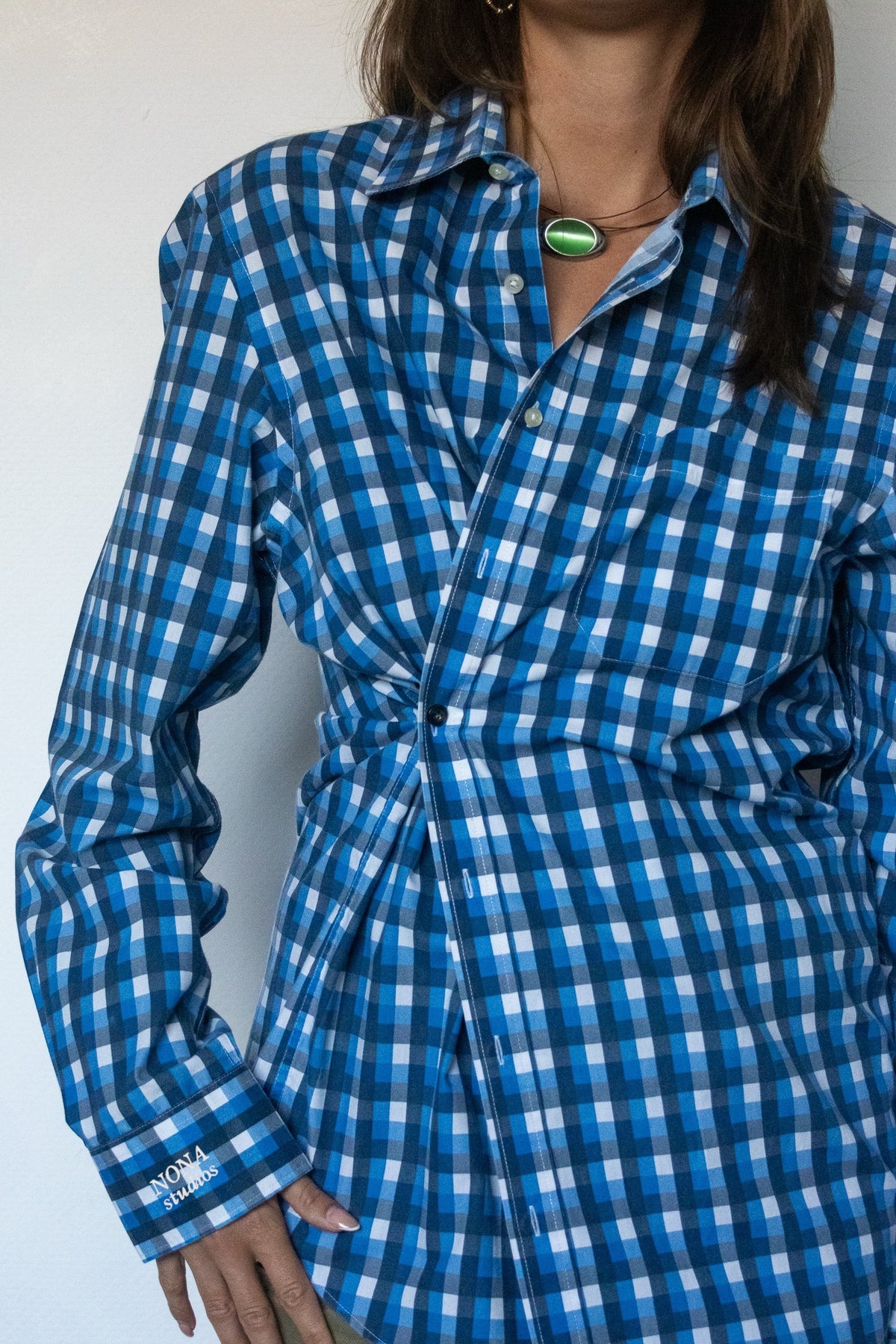 SHIRT - blue block