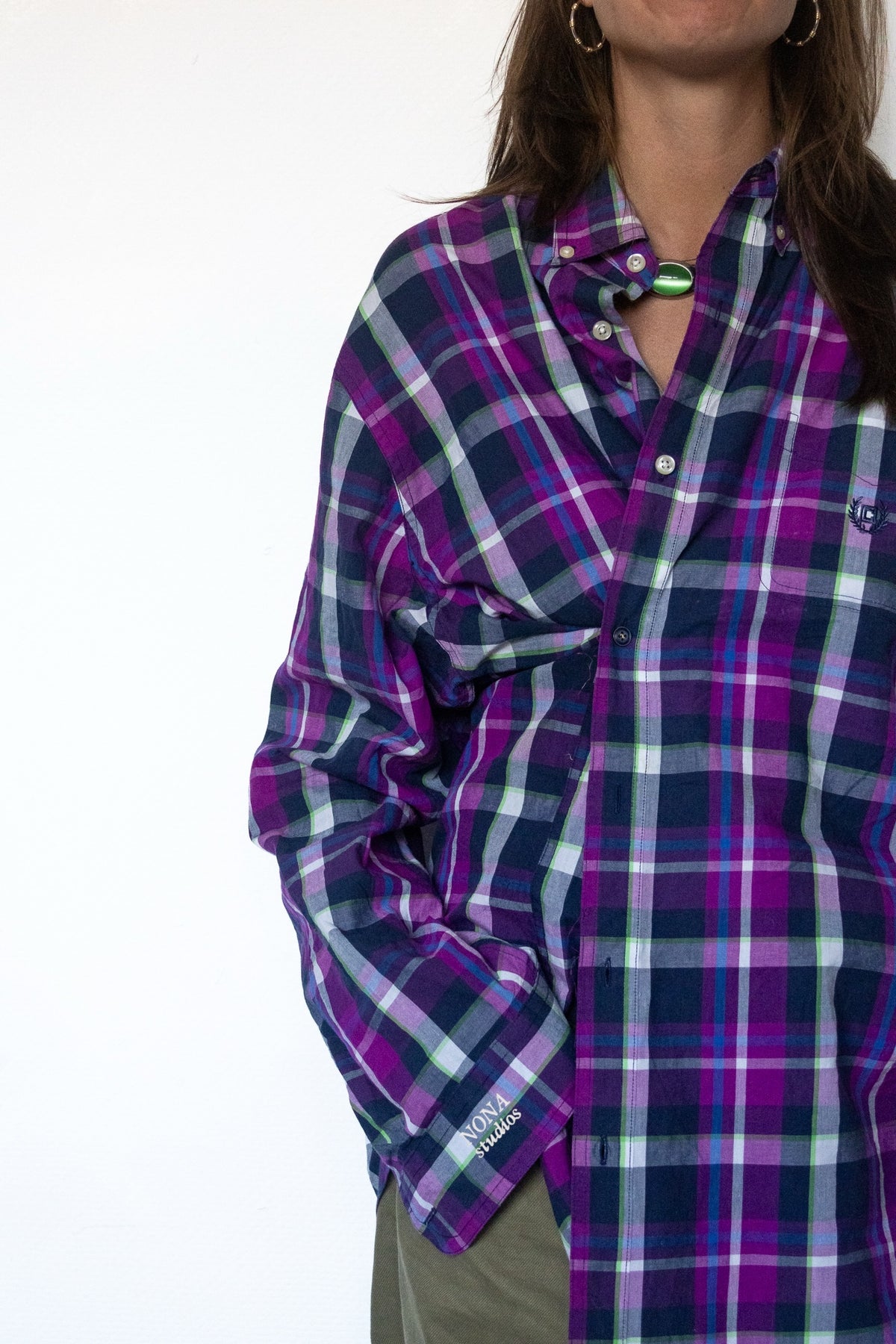 SHIRT - purple block