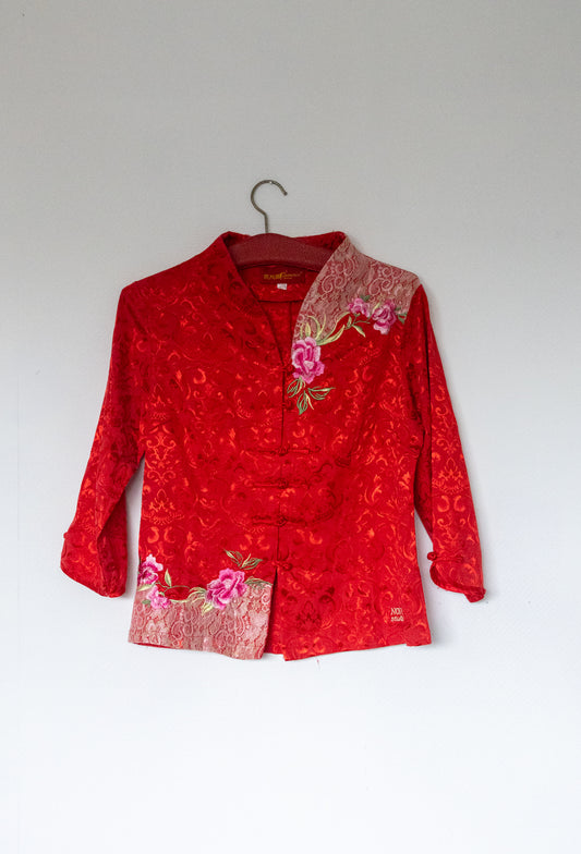 UNIQUE TOP - red long