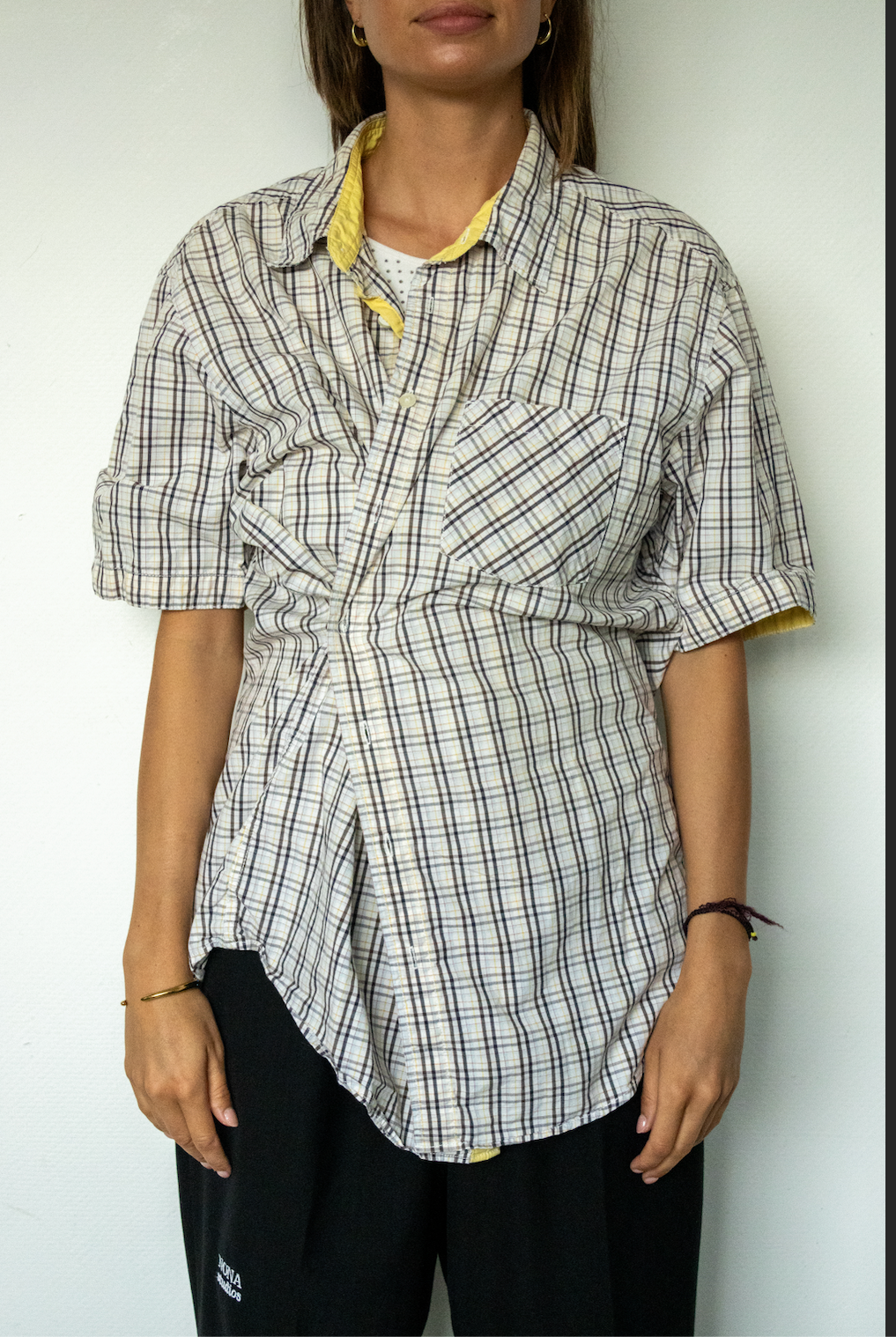 SHORT BLOUSE - vintage check