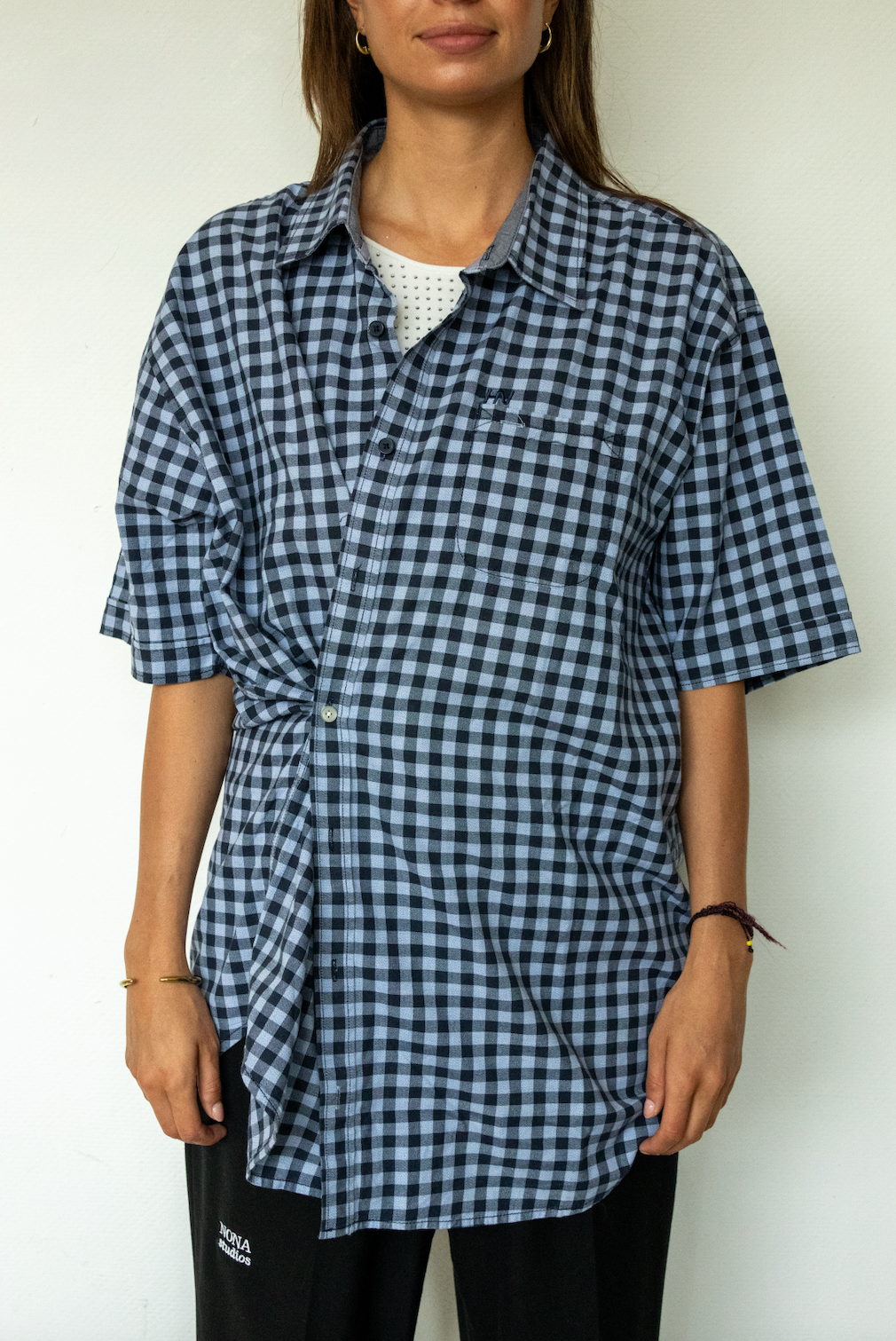SHORT BLOUSE - black blue