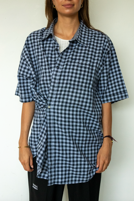 SHORT BLOUSE - black blue