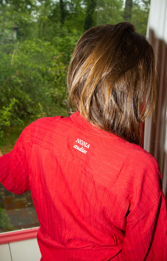 SHORT BLOUSE - red