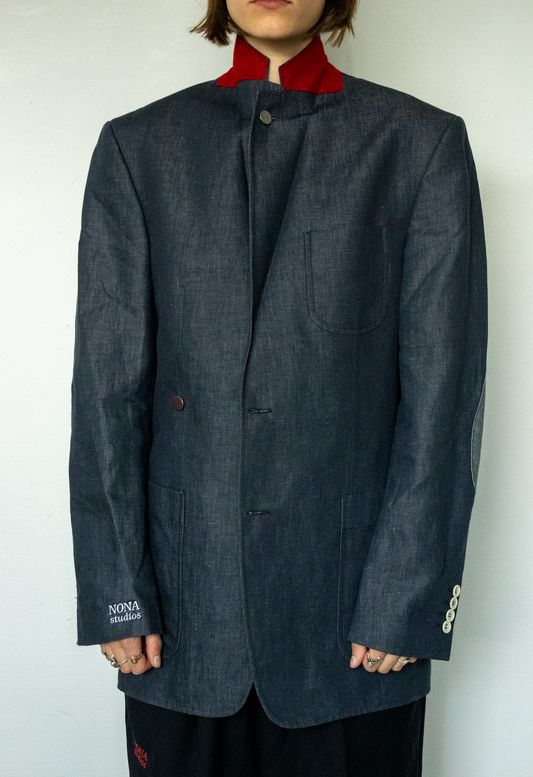 BLAZER - grey red